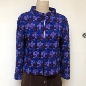 Marc Jacobs Blue and Purple Wool Jacket